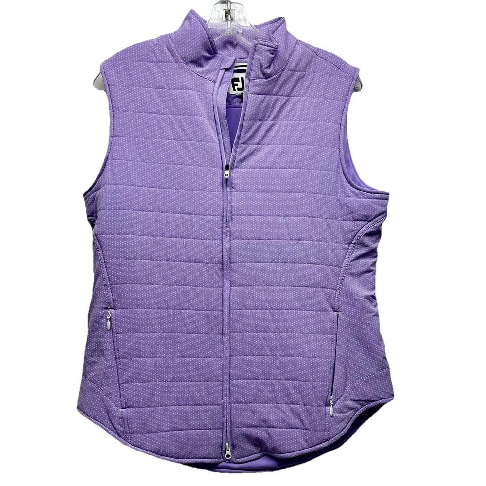 Footjoy Leisure Women's Orchid/White Medium Printed Thermolite Insulated Vest